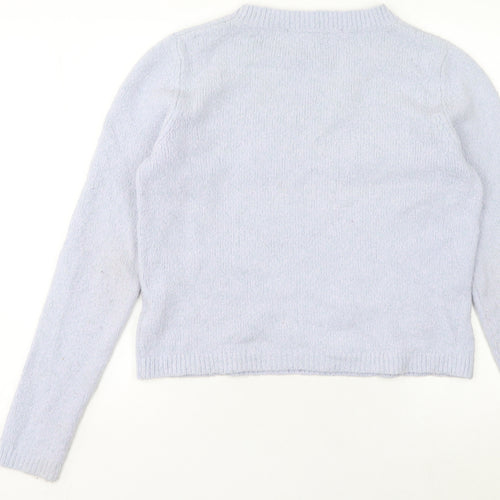 French Connection Women's Purple Wool Blend Pullover Jumper M