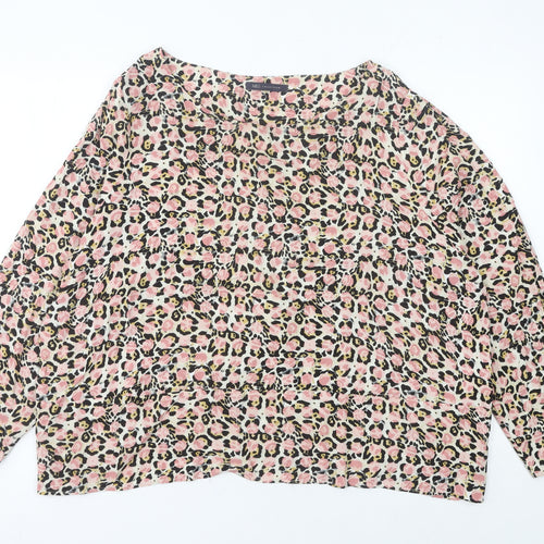 Marks and Spencer Women’s Multicoloured Leopard Print Blouse Size 14