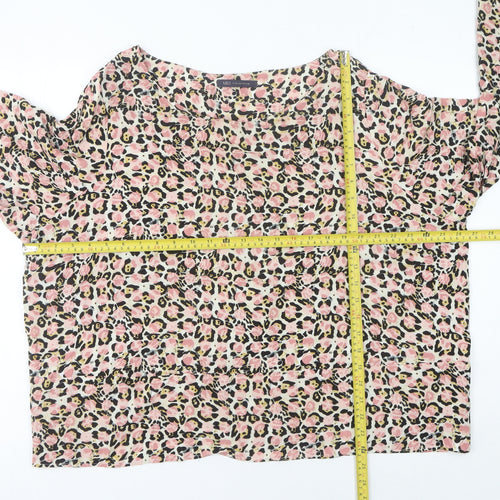 Marks and Spencer Women’s Multicoloured Leopard Print Blouse Size 14