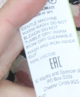 Marks and Spencer Women’s Multicoloured Leopard Print Blouse Size 14