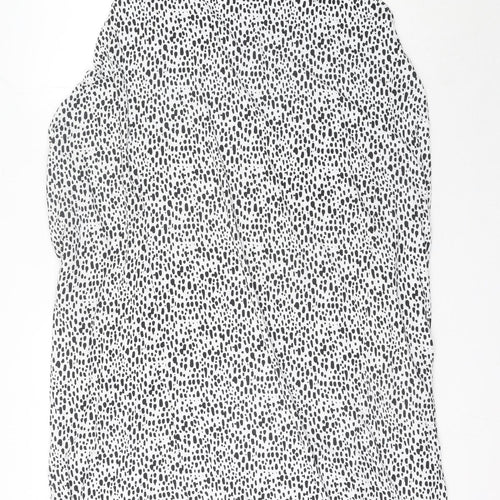 bpc Selection Women’s Black Animal Print M Tank Dress Knee Length