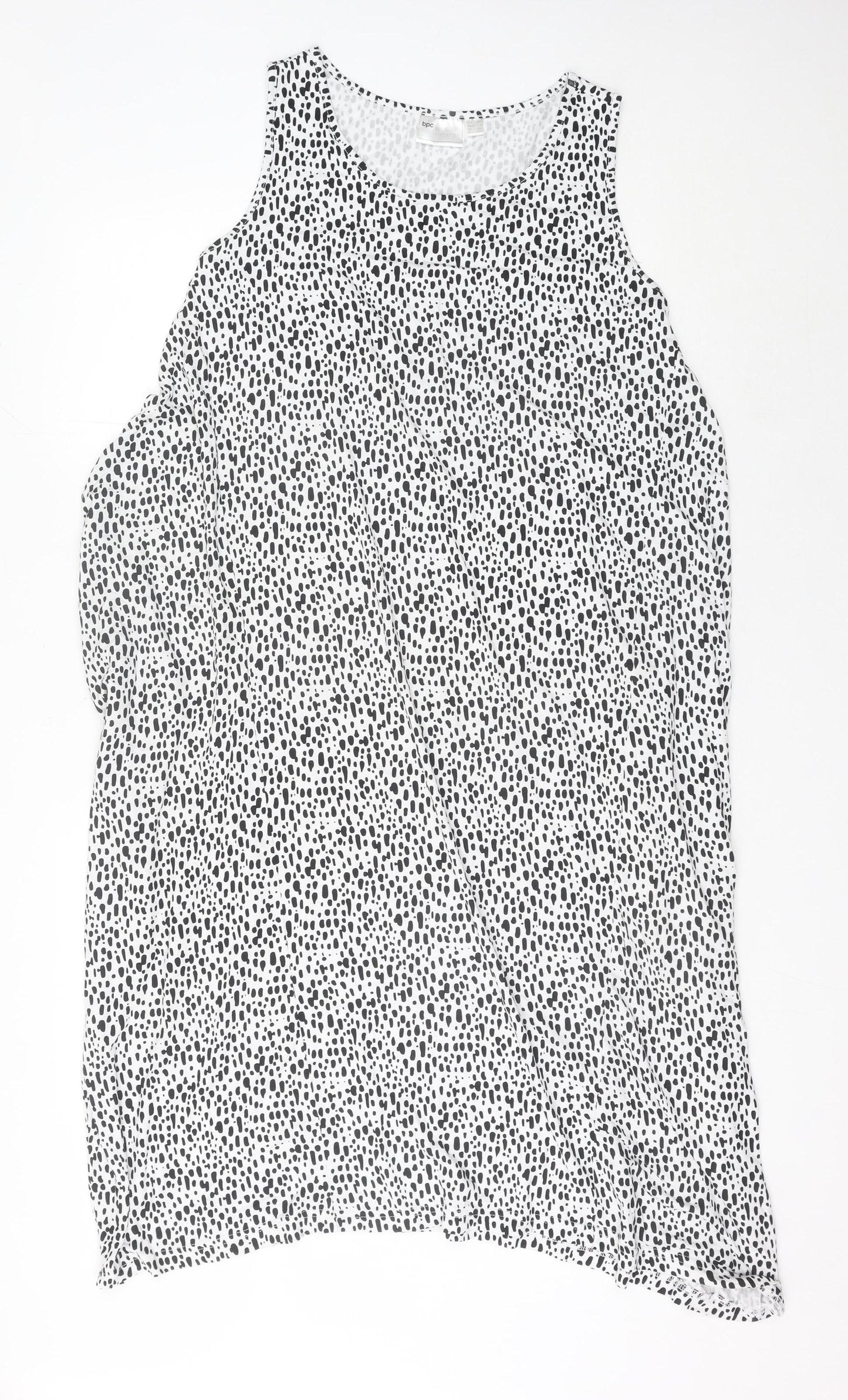 bpc Selection Women’s Black Animal Print M Tank Dress Knee Length