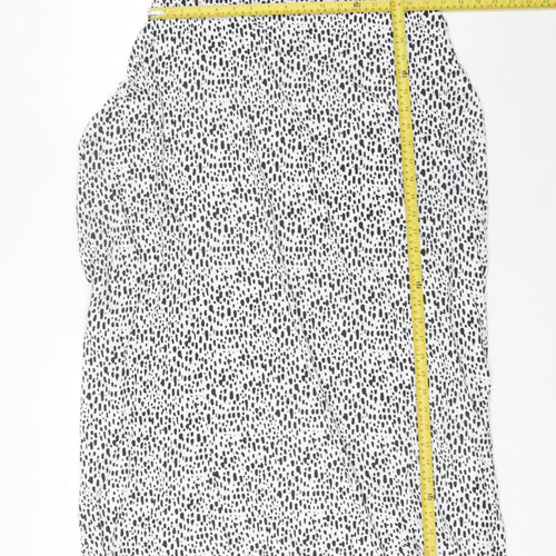 bpc Selection Women’s Black Animal Print M Tank Dress Knee Length