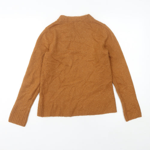 Warehouse Women’s Brown Crew Neck Long Sleeve Knit Jumper Size 8