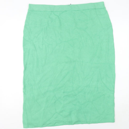Marks and Spencer Women’s Green XL Knit Midi Pencil Skirt