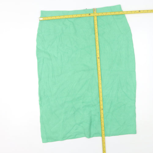 Marks and Spencer Women’s Green XL Knit Midi Pencil Skirt