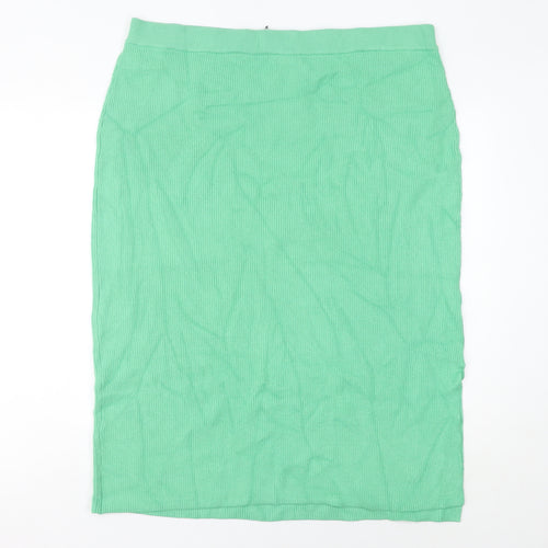 Marks and Spencer Women’s Green XL Knit Midi Pencil Skirt