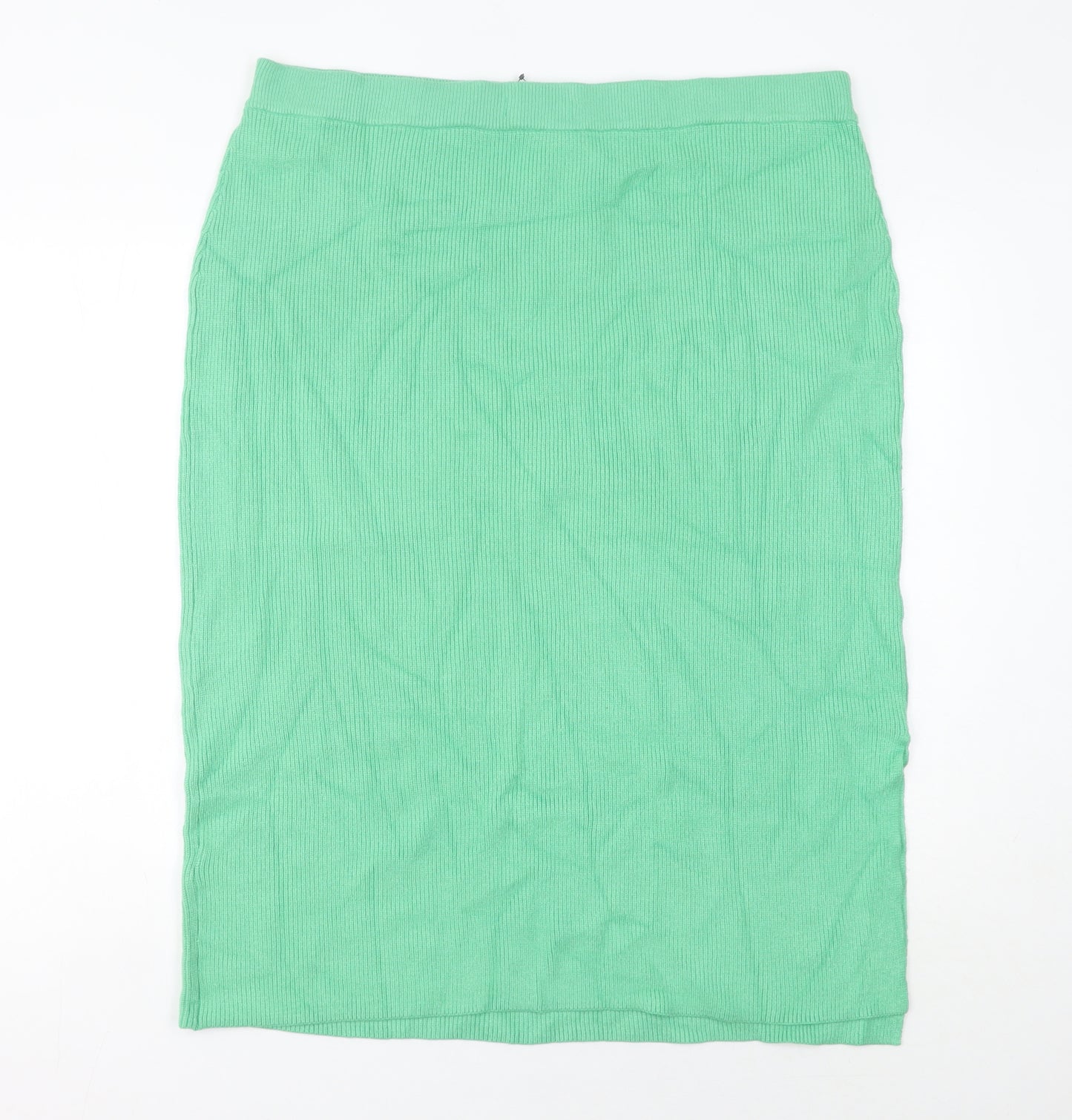 Marks and Spencer Women’s Green XL Knit Midi Pencil Skirt