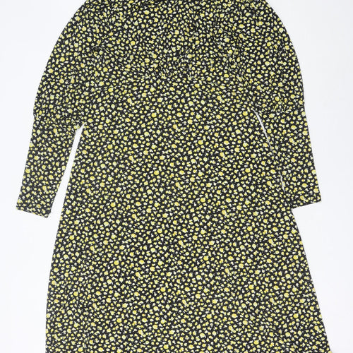 Lipsy Women’s Multicoloured Floral A-Line Midi Dress Size 14