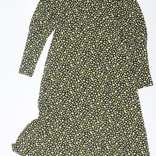 Lipsy Women’s Multicoloured Floral A-Line Midi Dress Size 14
