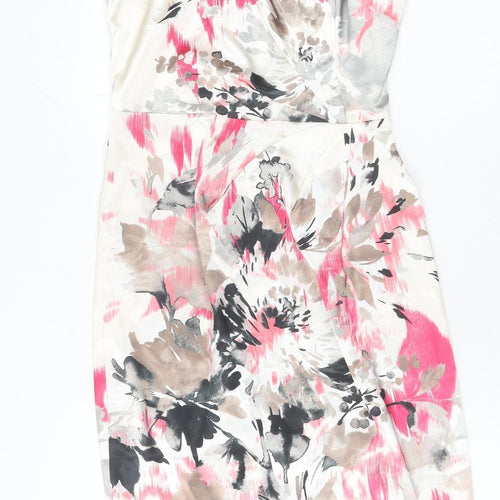 Adessa Women’s Multicoloured Floral Sheath Knee Dress Size 8