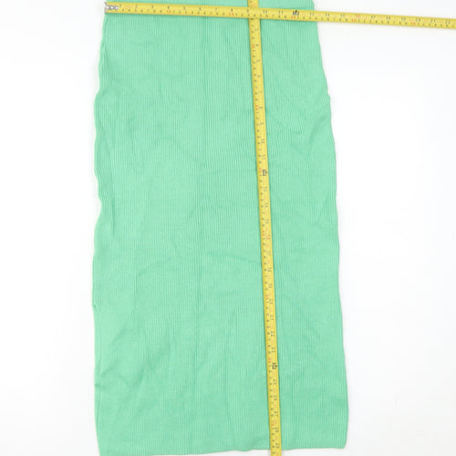 Marks and Spencer Women’s Green Midi Pencil Skirt Size S Knit Stretch