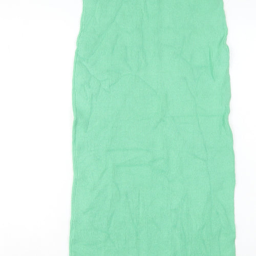 Marks and Spencer Women’s Green Midi Pencil Skirt Size S Knit Stretch