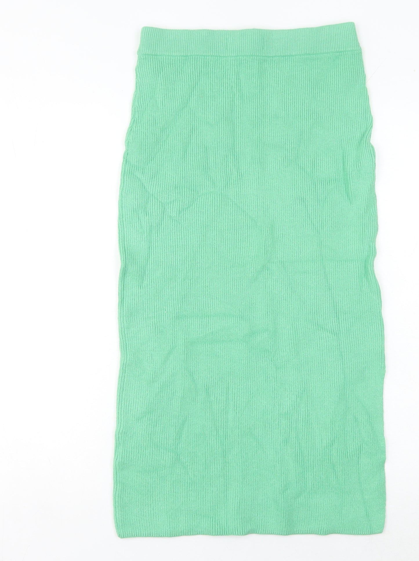 Marks and Spencer Women’s Green Midi Pencil Skirt Size S Knit Stretch