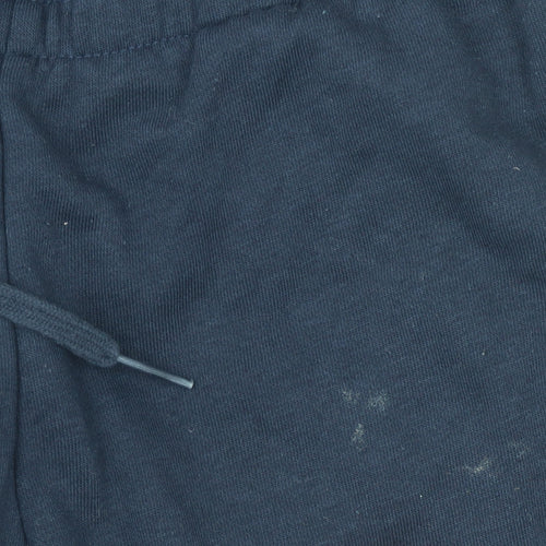 Adidas Womens Blue Jogger Trousers Size 8-10 Cotton Blend Logo