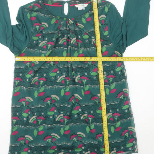 Boden Women’s Green Floral Long Sleeve Blouse UK 10