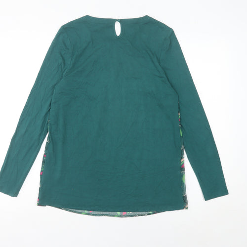 Boden Women’s Green Floral Long Sleeve Blouse UK 10