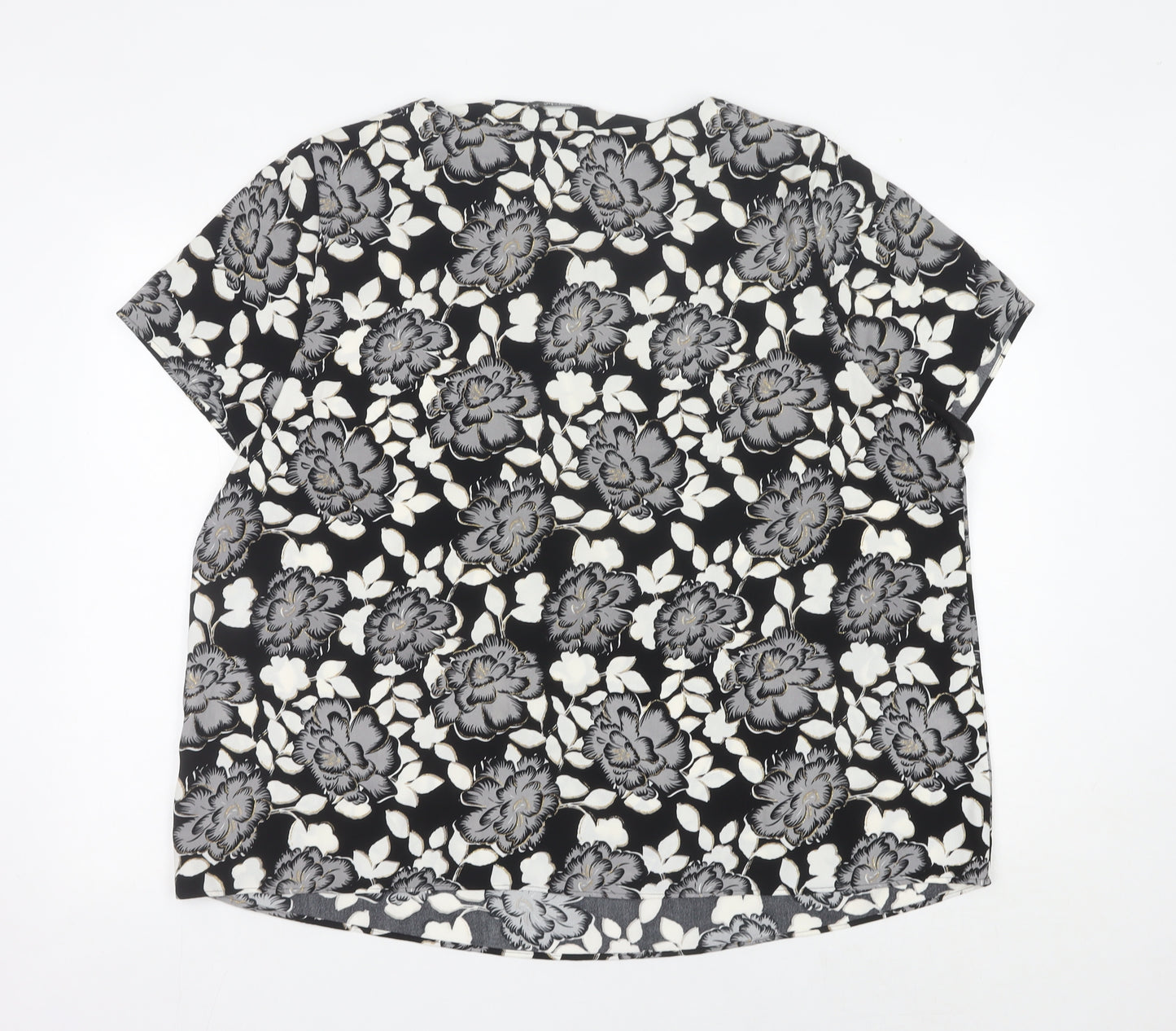 Bonmarché Womens Plus Size 24 Floral Short Sleeve Blouse