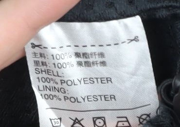 Adidas Men's Black M Windbreaker Jacket Hooded Full Zip Polyester