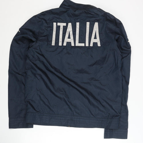 Kappa Men’s Blue Italy Track Jacket L Full Zip Football Sportswear
