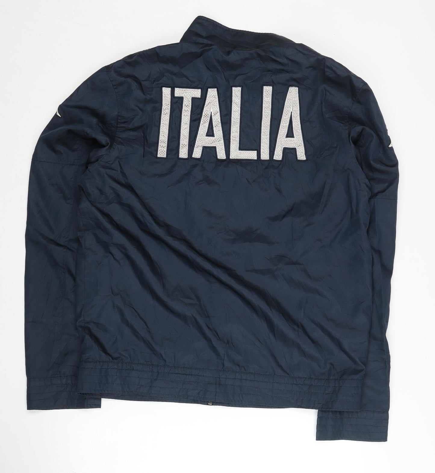 Kappa Men’s Blue Italy Track Jacket L Full Zip Football Sportswear