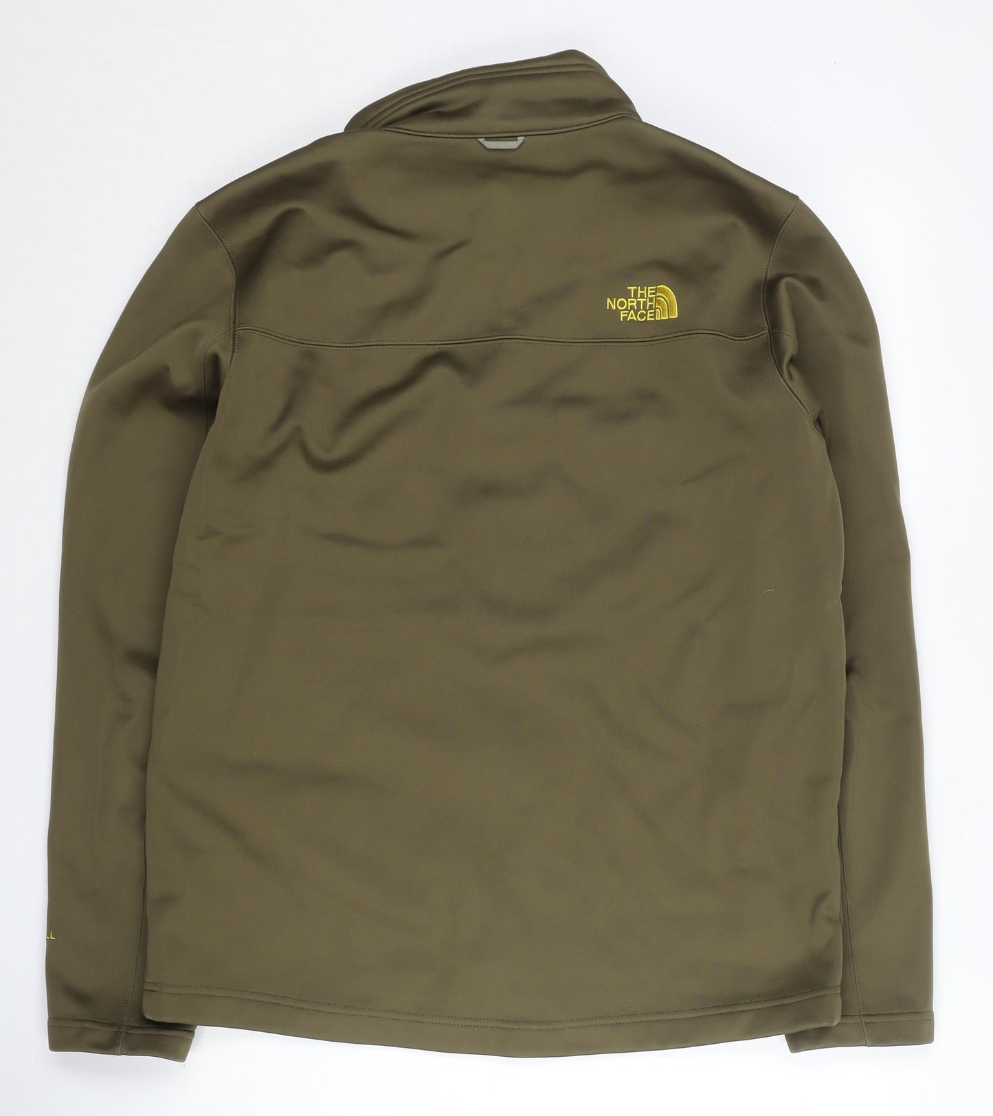 The North Face Men's Green Soft Shell Jacket L Windproof Hiking Outdoor