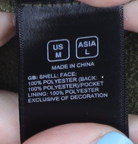 The North Face Men's Green Soft Shell Jacket L Windproof Hiking Outdoor