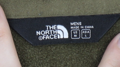 The North Face Men's Green Soft Shell Jacket L Windproof Hiking Outdoor