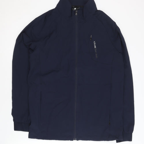 Kelme Men's Blue S Track Jacket Full Zip Stand-Up Collar 95cm Chest