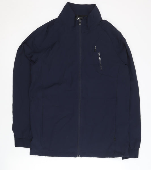 Kelme Men's Blue S Track Jacket Full Zip Stand-Up Collar 95cm Chest