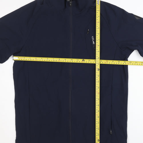 Kelme Men's Blue S Track Jacket Full Zip Stand-Up Collar 95cm Chest
