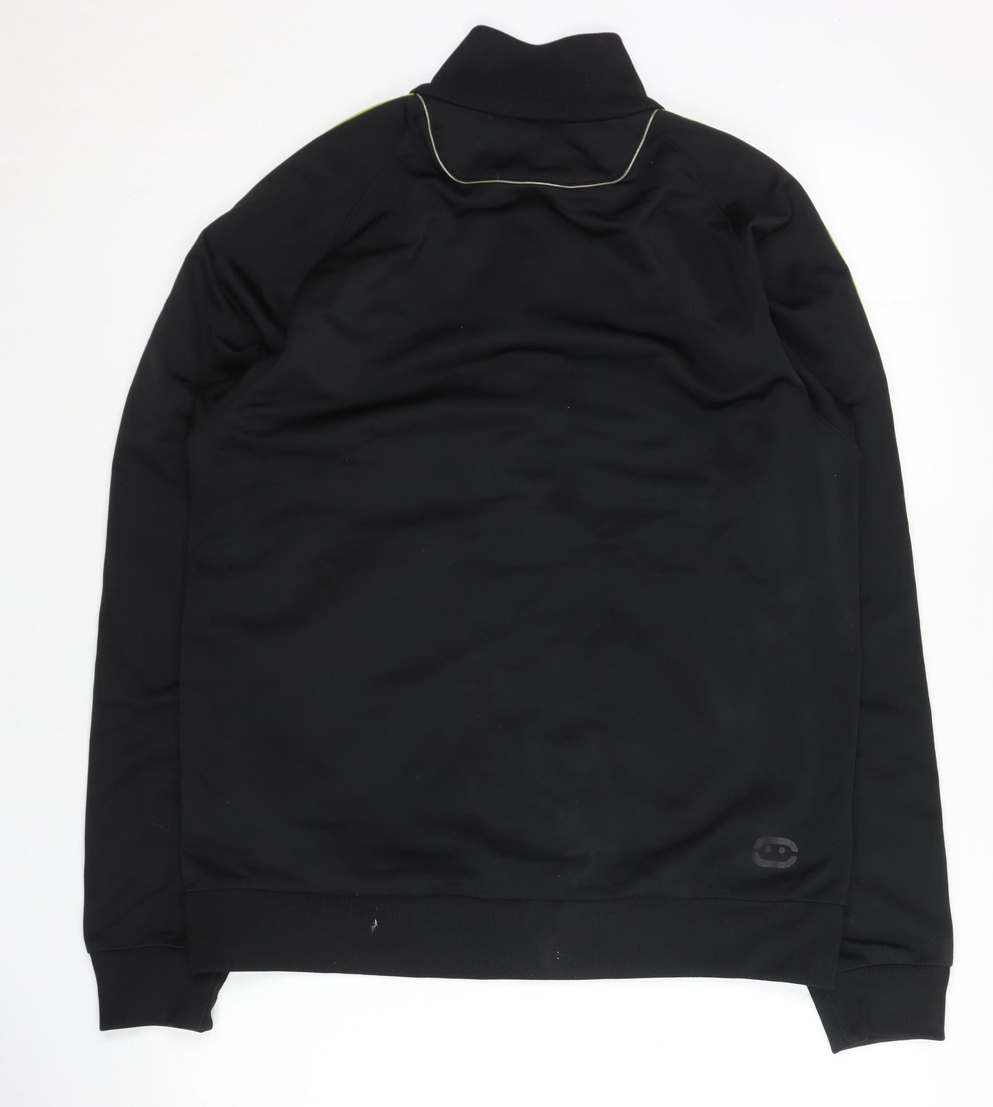 Adidas Men’s Black Track Jacket M City Graphic Full Zip Polyester