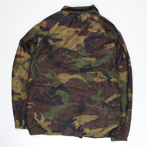 Vans Men's Camo Coach Jacket Medium Polyester Casual Skatewear