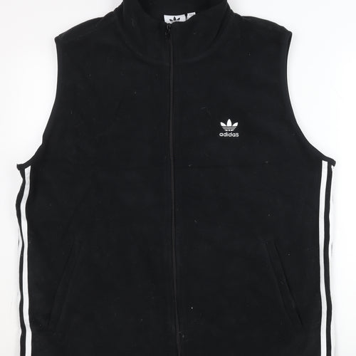 Adidas Men's Black Fleece Waistcoat L Sports Bodywarmer