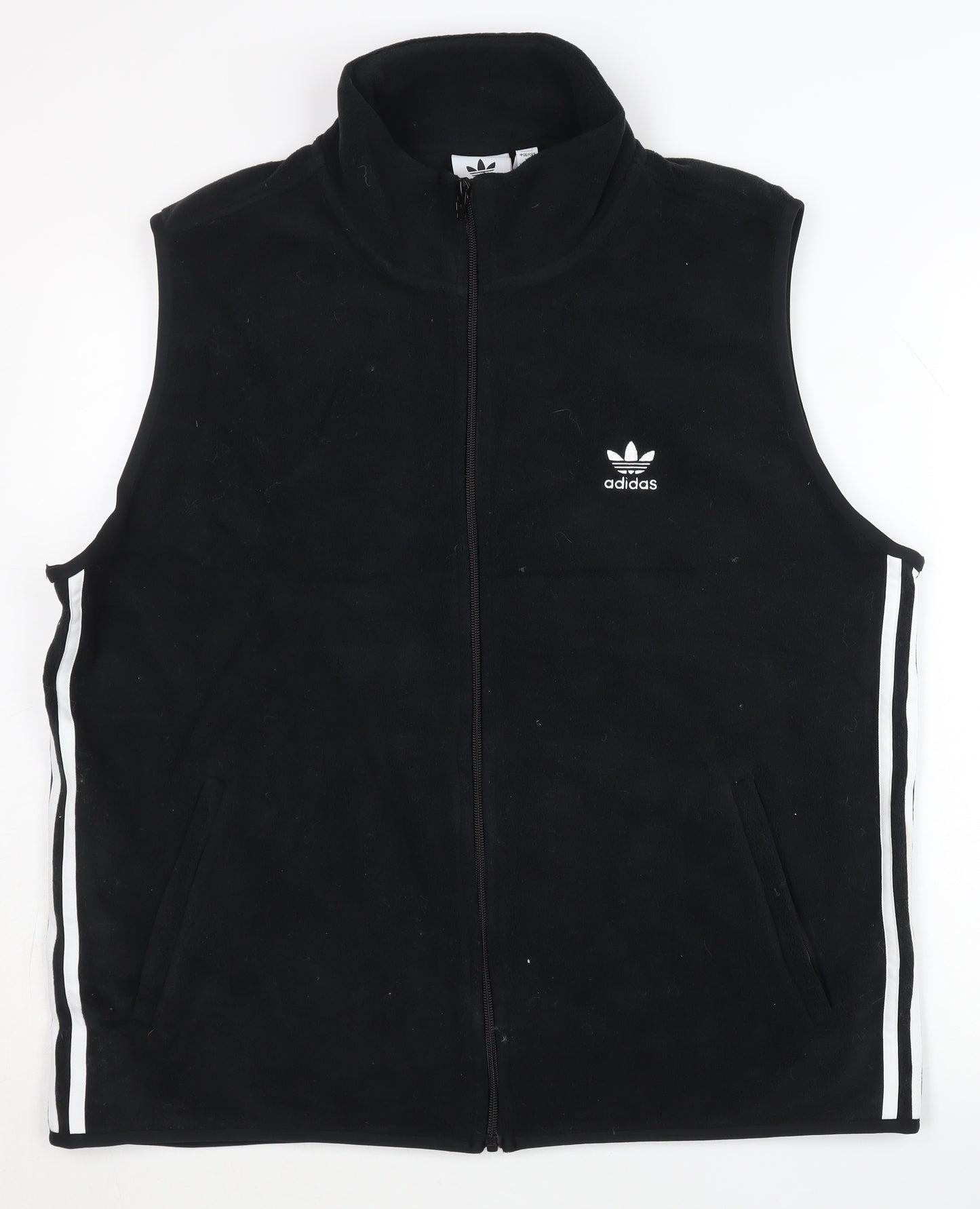 Adidas Men's Black Fleece Waistcoat L Sports Bodywarmer