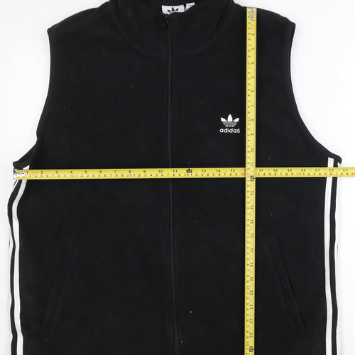 Adidas Men's Black Fleece Waistcoat L Sports Bodywarmer