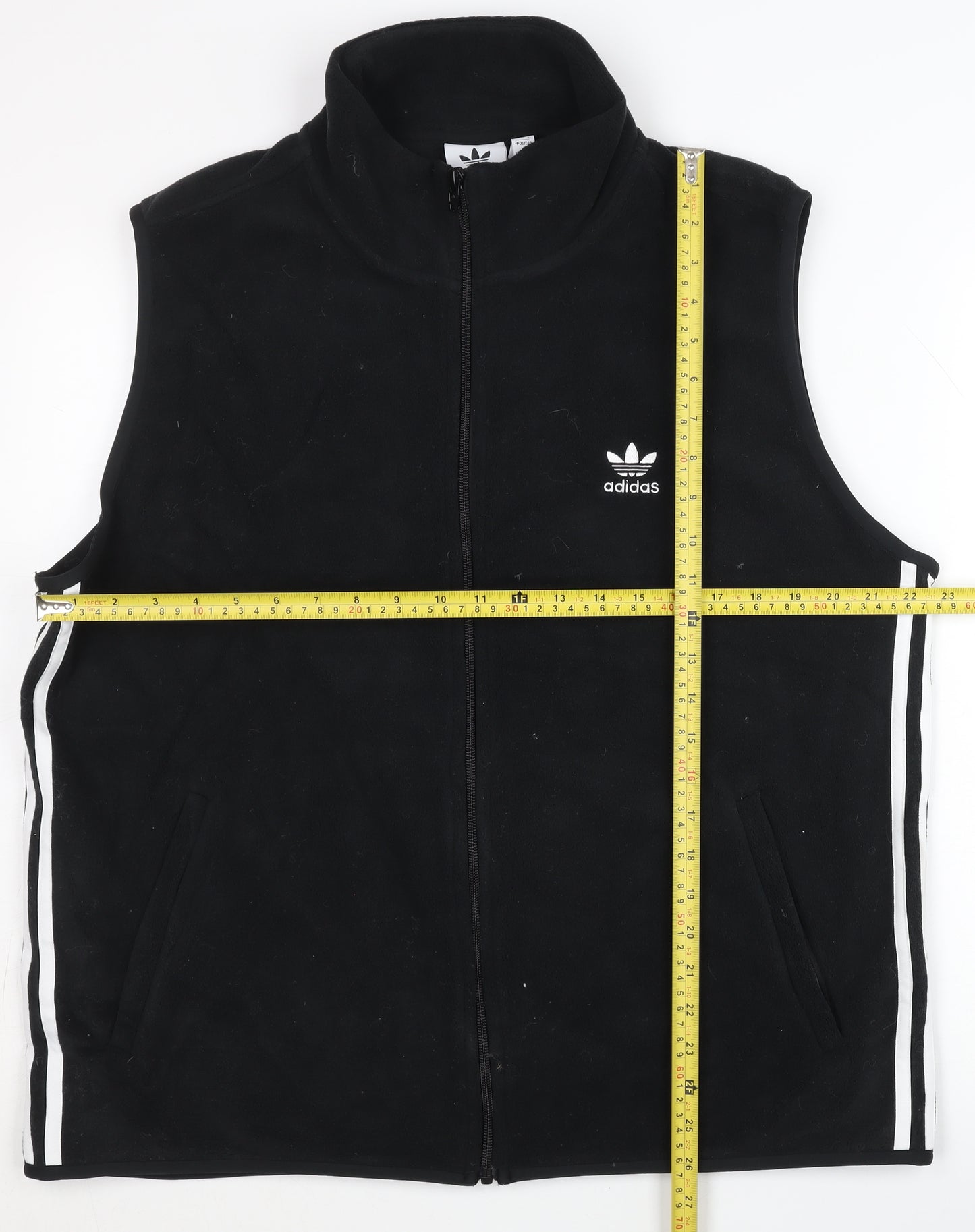 Adidas Men's Black Fleece Waistcoat L Sports Bodywarmer