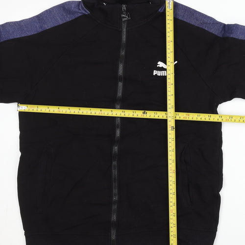Puma Men's Black XS Track Jacket Full Zip Sports Activewear