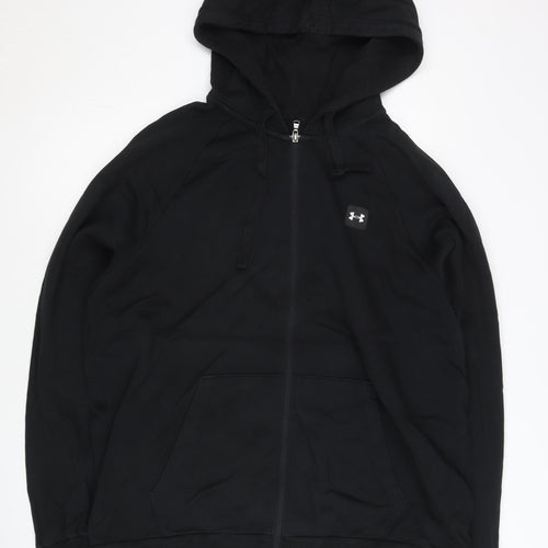 Under Armour Men’s Black 3XL Full Zip Hoodie Fleece Relaxed Fit