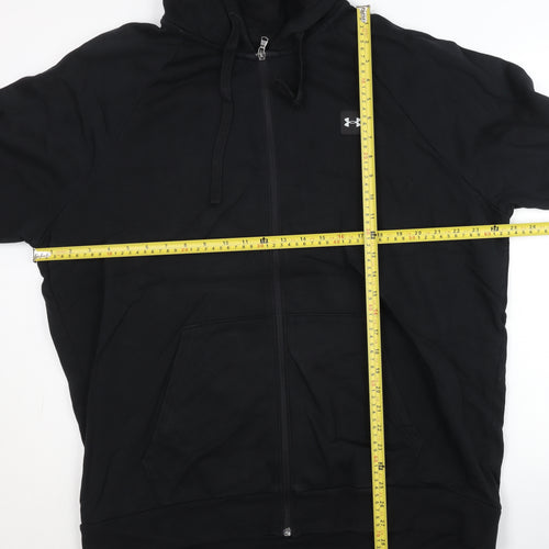 Under Armour Men’s Black 3XL Full Zip Hoodie Fleece Relaxed Fit