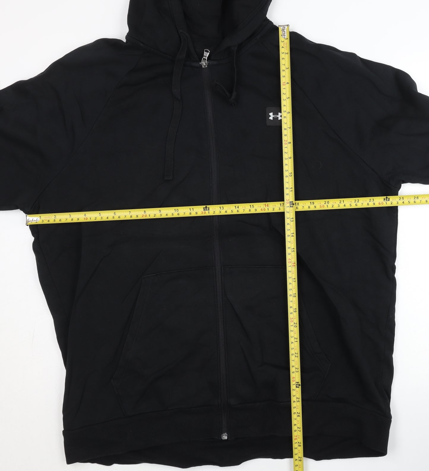 Under Armour Men’s Black 3XL Full Zip Hoodie Fleece Relaxed Fit