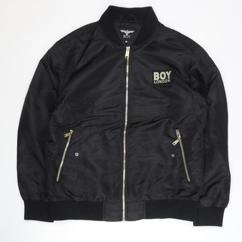 BOY London Men's Black Bomber Jacket M 38in Polyester Autumn Winter