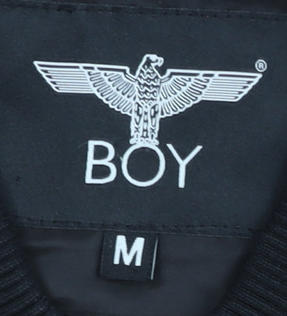 BOY London Men's Black Bomber Jacket M 38in Polyester Autumn Winter
