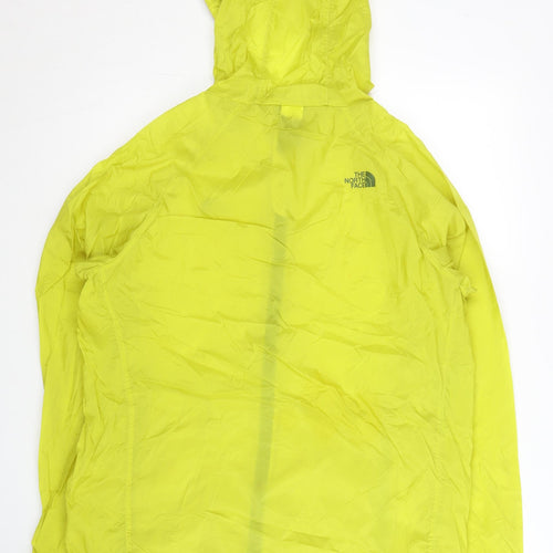 The North Face Men's Yellow L Windbreaker Jacket Hooded Lightweight