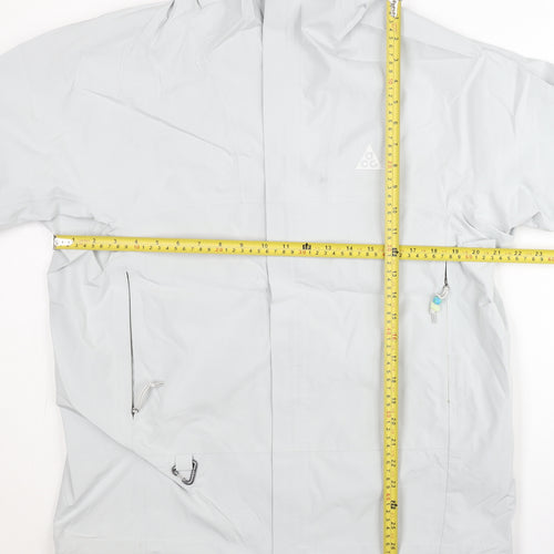 Nike ACG Men’s Grey Storm-FIT Hooded Waterproof Outdoor Jacket M