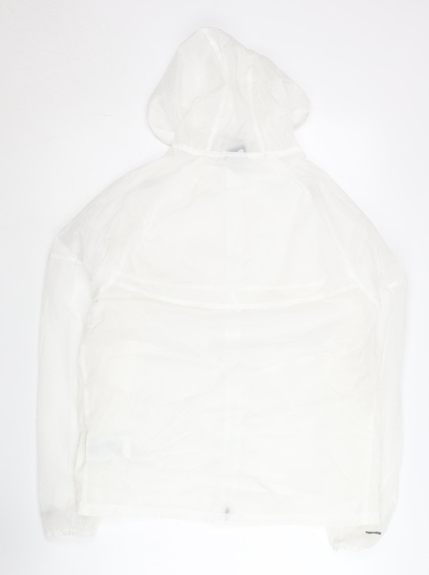 Nike Men's White M Windbreaker Jacket Hooded Lightweight Polyester