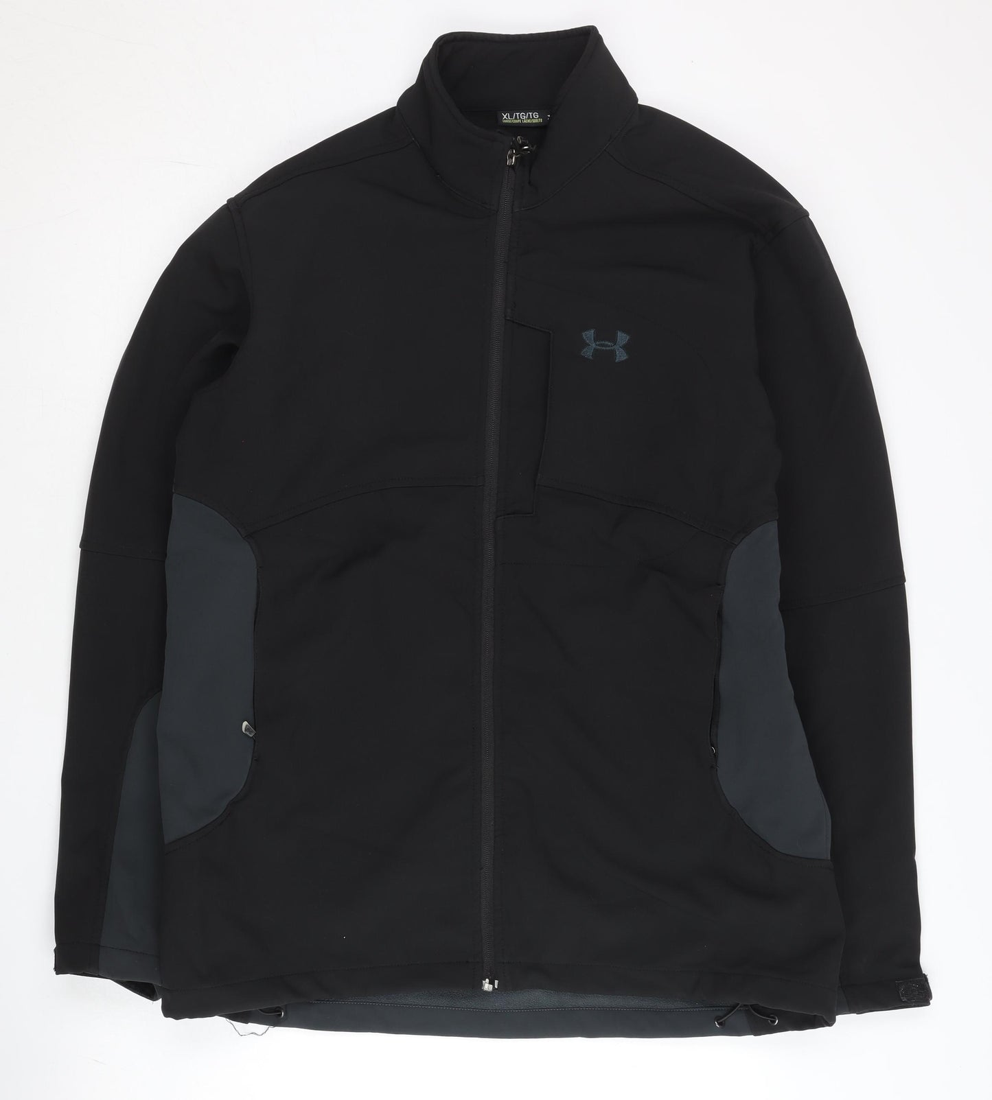 Under Armour Men’s Black XL Softshell Jacket Lightweight Water Resistant