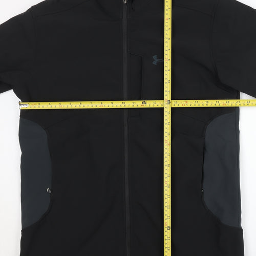 Under Armour Men’s Black XL Softshell Jacket Lightweight Water Resistant