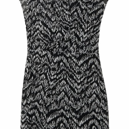 H&M Women’s Black Geometric Strapless Mini Dress UK 10 Summer Party Wear