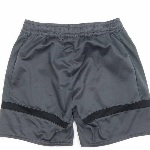 Umbro Boys Grey Athletic Football Shorts Size 158 YXL Burnley FC